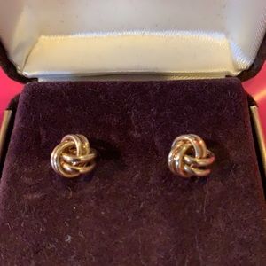 14K Classic Knot Stud Earrings